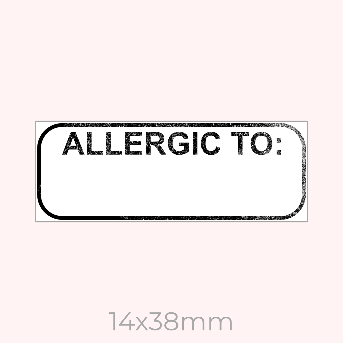 Allergy stamp - Lulu Stamps