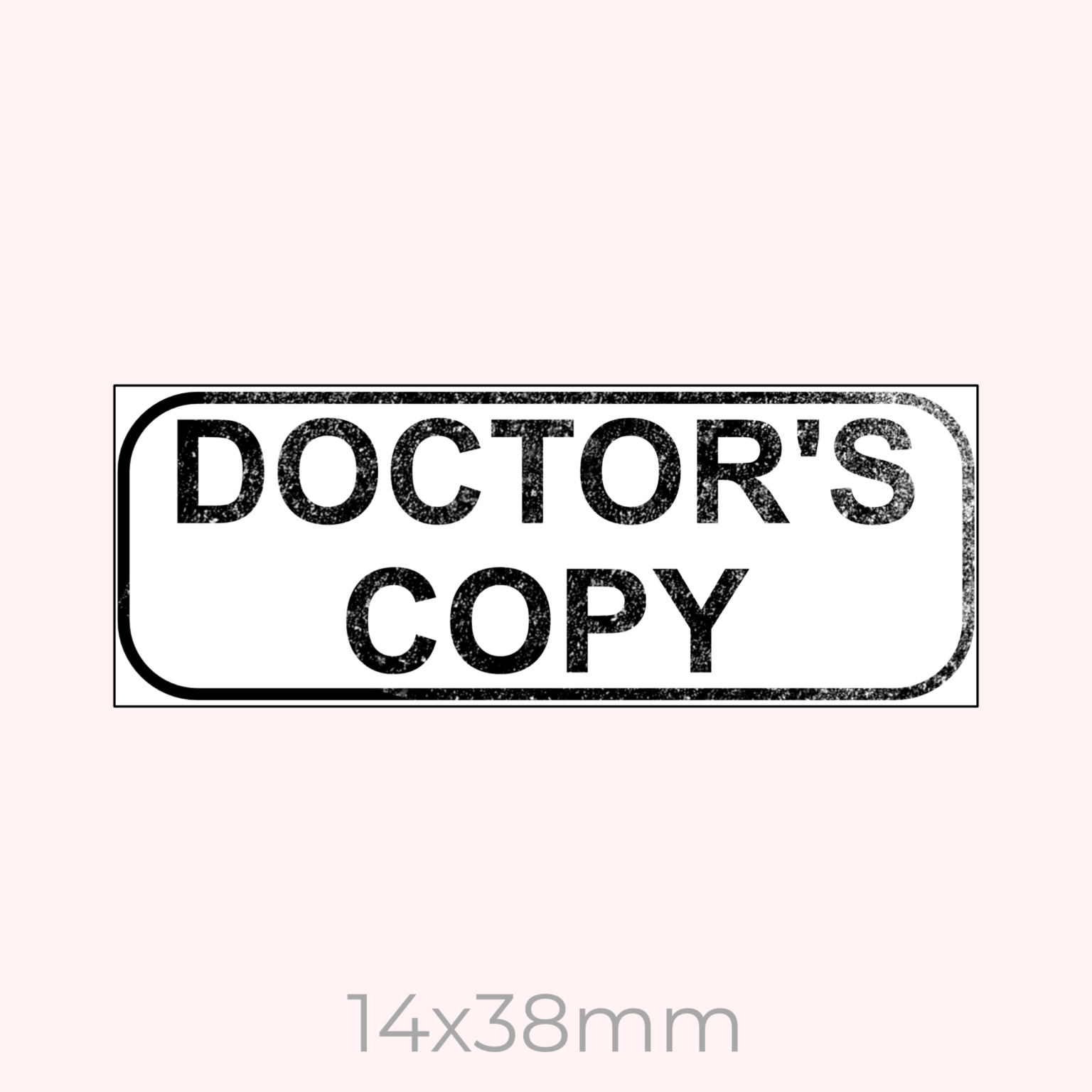 Doctor’s Copy Stamp - Lulu Stamps